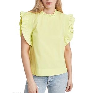 English factory ruffle top